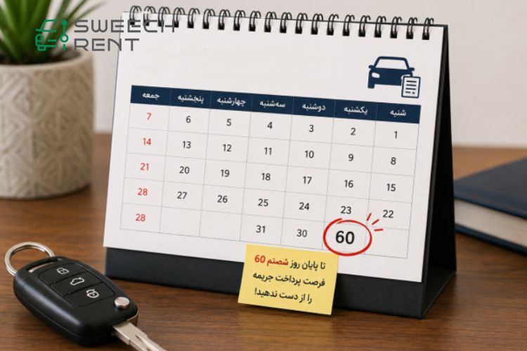 مهلت پرداخت جریمه رانندگی