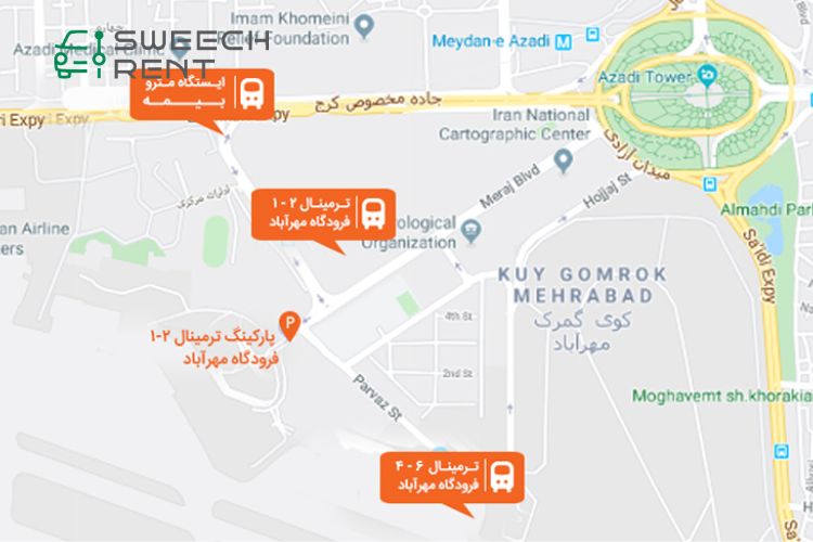 خط فرودگاه مهرآباد