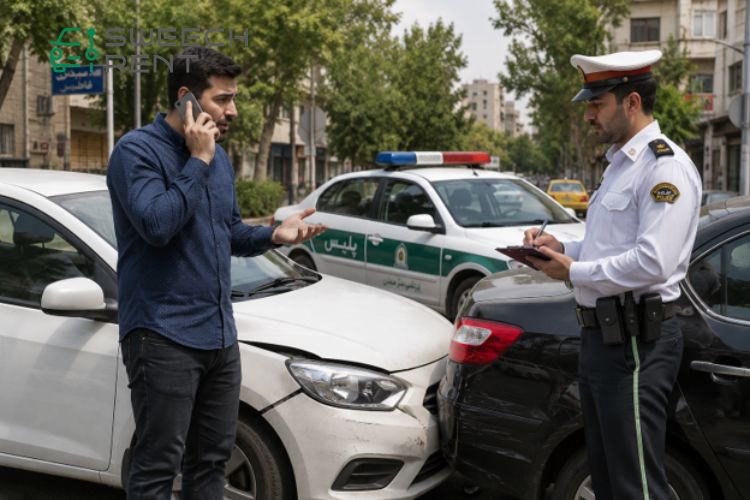 اقدامات لازم هنگام تصادف با ماشین اجاره ای