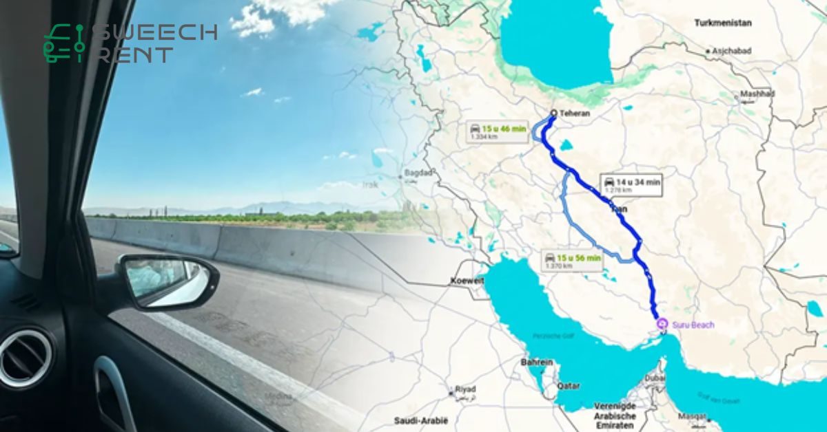 فاصله تهران تا بندرعباس