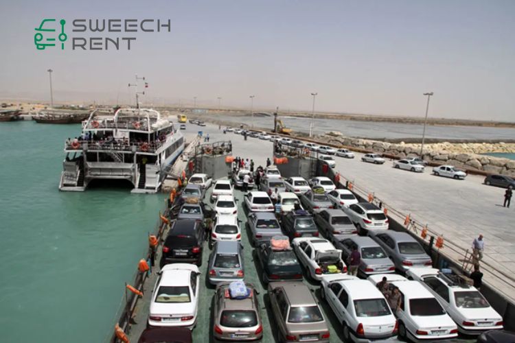 انتقال خودرو به قشم با لندیگراف