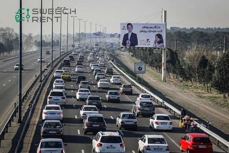 فاصله تهران تا اصفهان با سواری